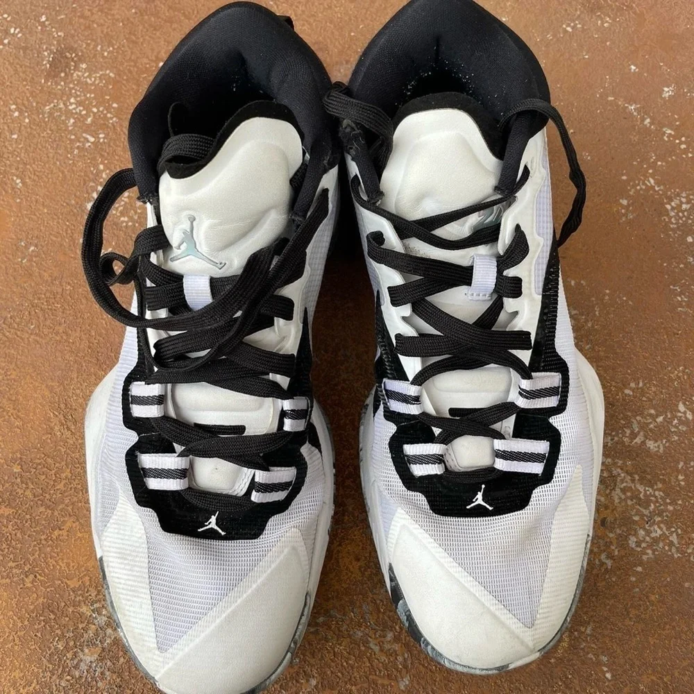 Jordan Zion 1 Tb White/White-Black Dc4208-100 Men's 7.5